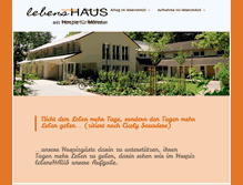 Tablet Screenshot of hospiz-lebenshaus.de